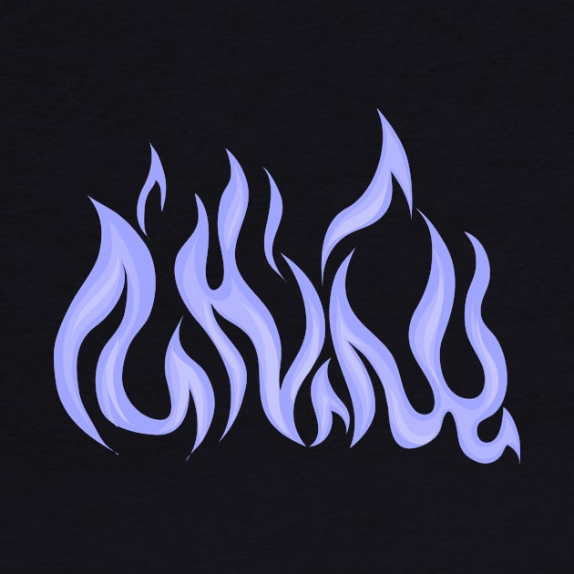 Just Purple Fire by Just In Tee Shirts